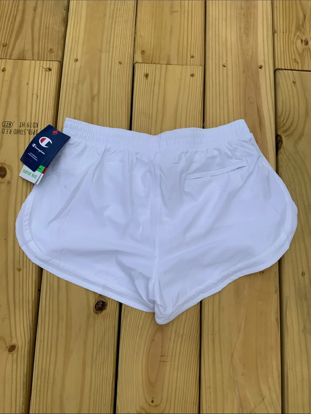 NWT Champion White Varsity Shorts With Built In Liner 3.5” Inseam Size Medium